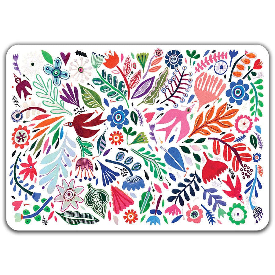 Fleurs Folk - Set de table dorure Cartes d'Art